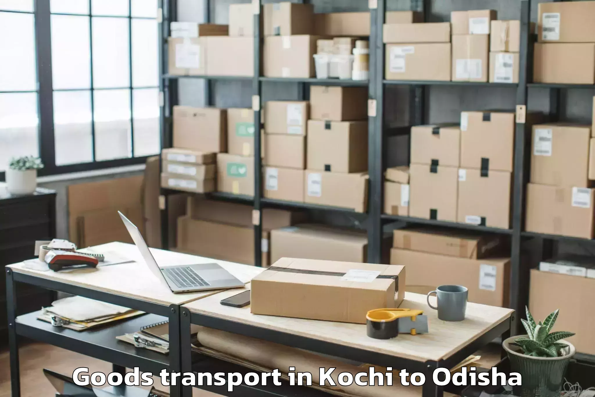 Book Kochi to Jeypore Goods Transport Online